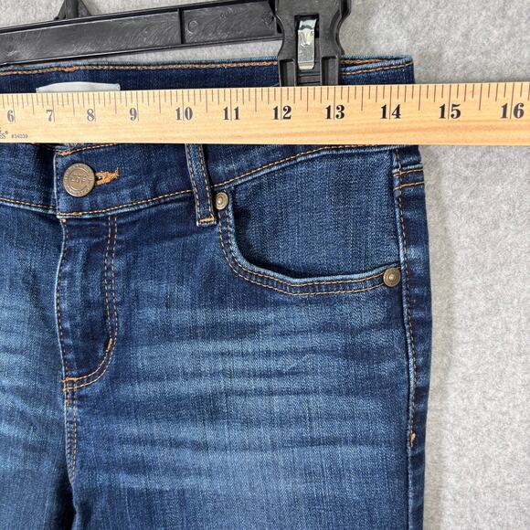 Y2K LOFT Bootcut Jeans 4T Modern Baby Boot Low Rise Stretch Faded Western 27x32 - Picture 5 of 11